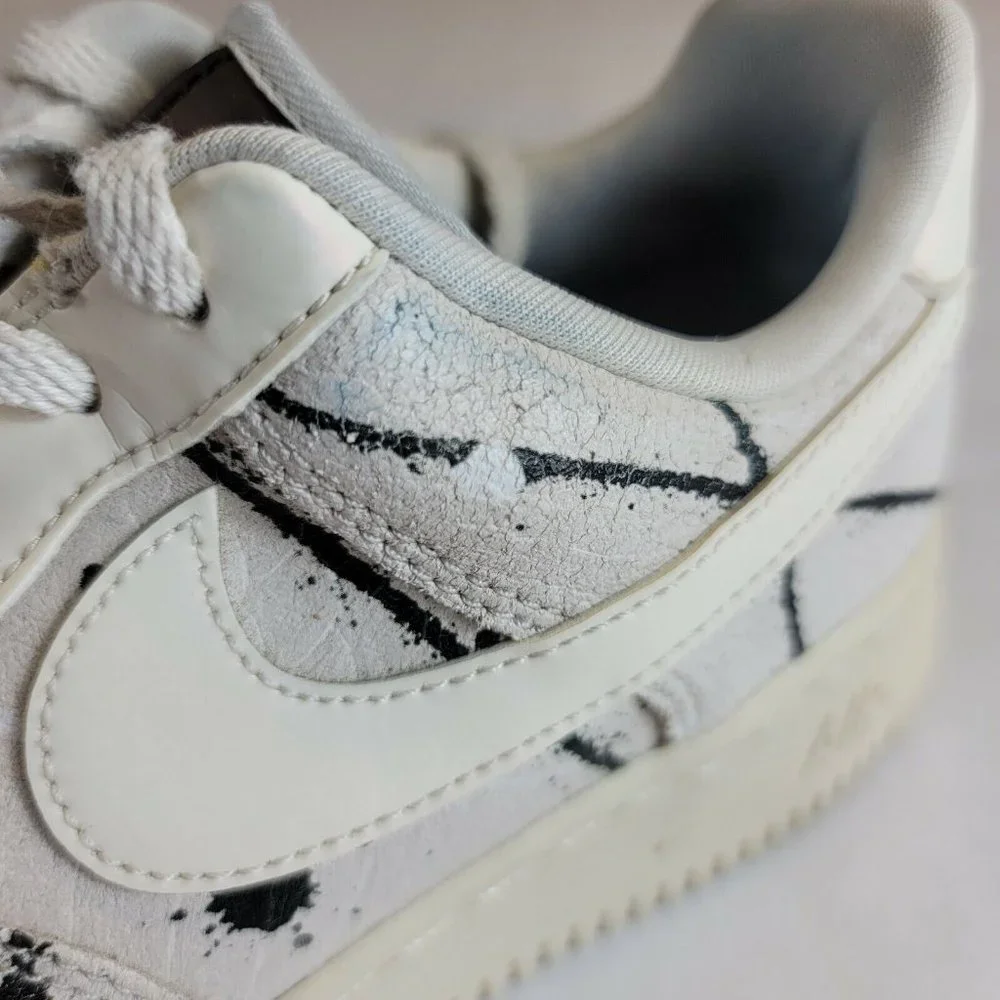 Nike Air Force 1 07 Lx Paint Splatter women size 6.5 - Picture 13 of 13